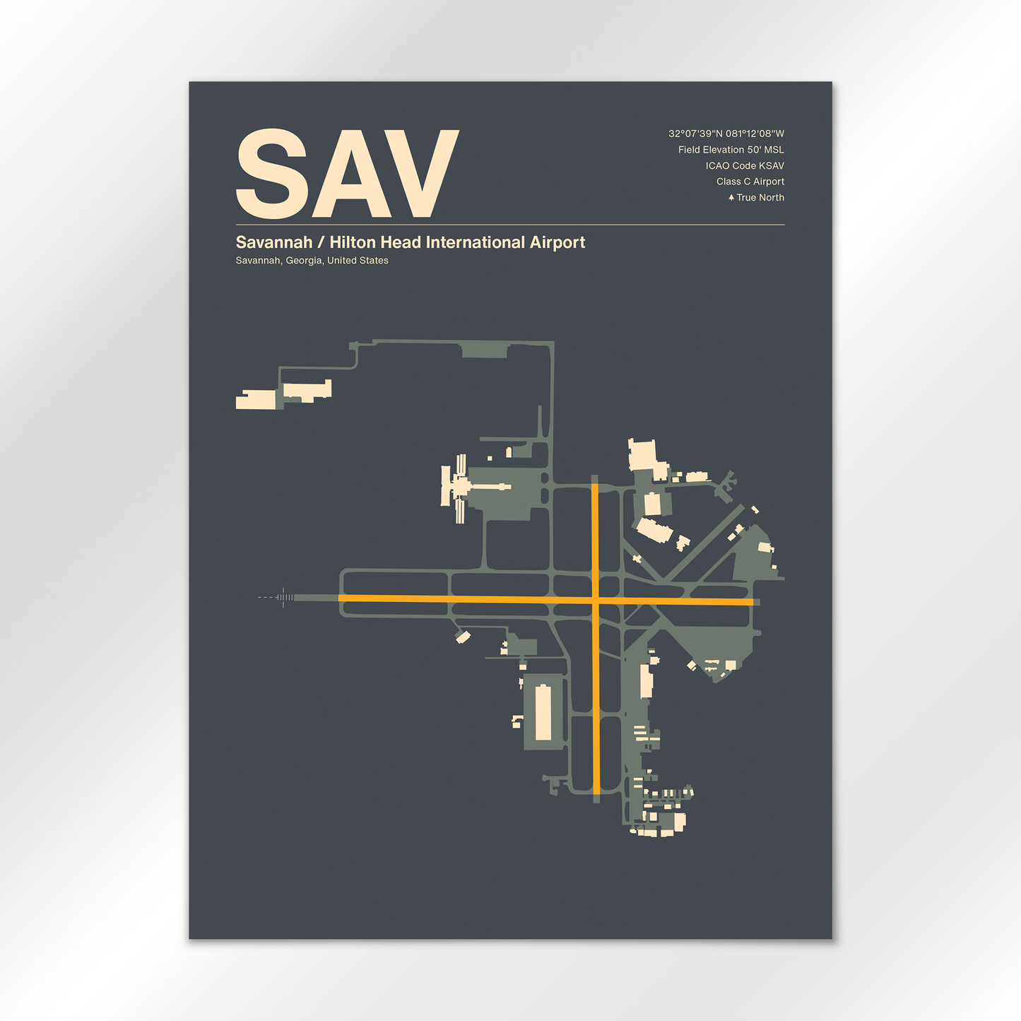 SAV Airport Diagram