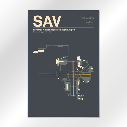 SAV Airport Diagram