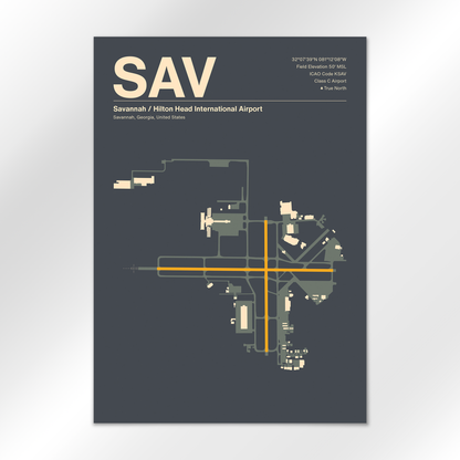 SAV Airport Diagram