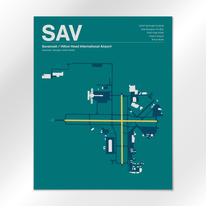 SAV Airport Diagram