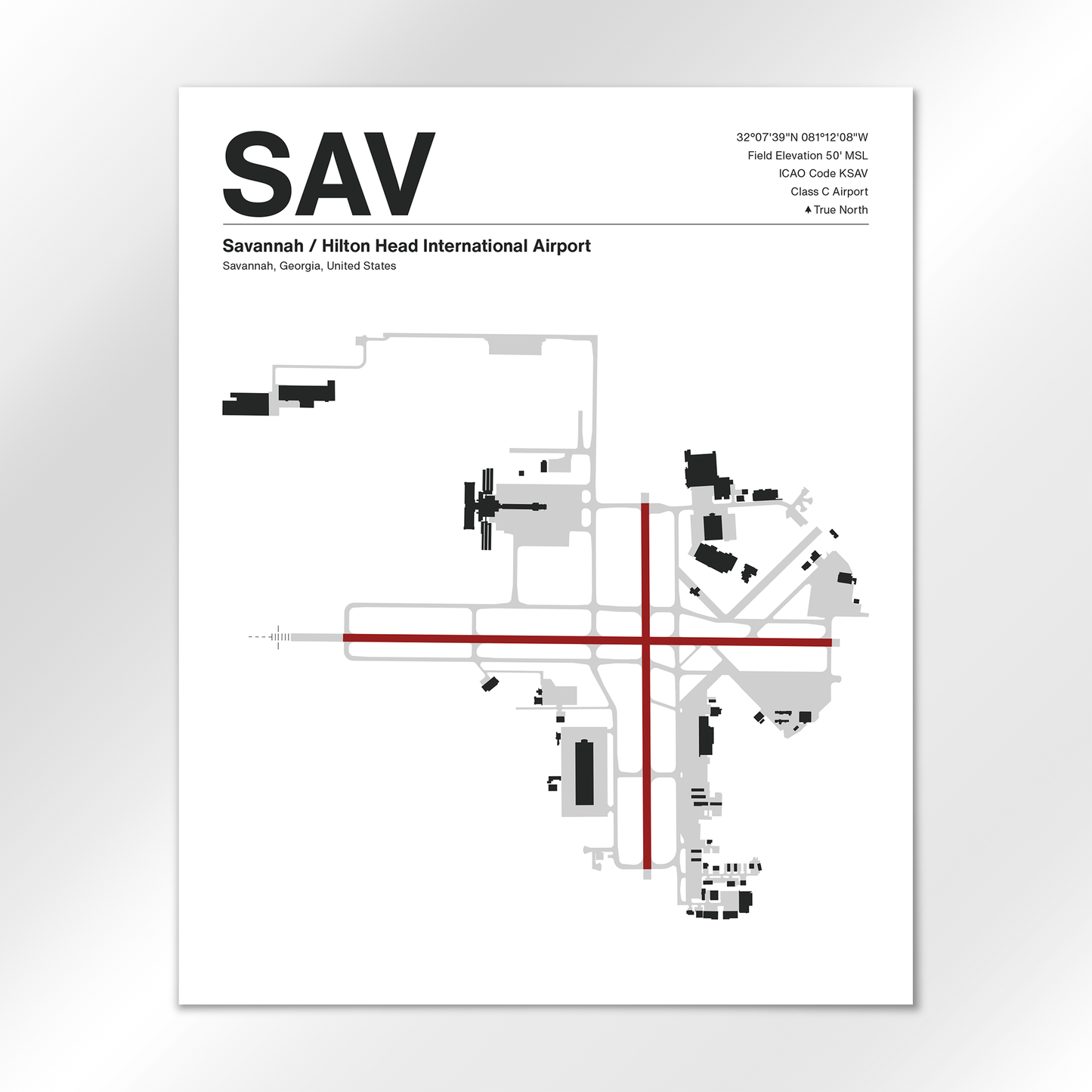 SAV Airport Diagram