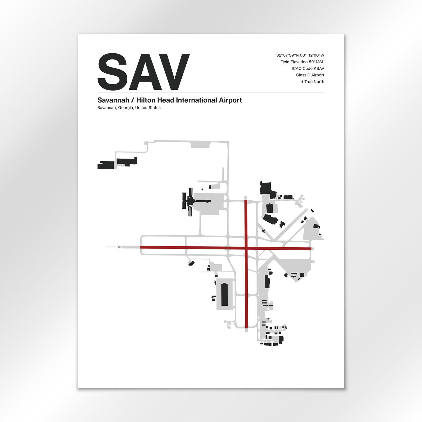 SAV Airport Diagram
