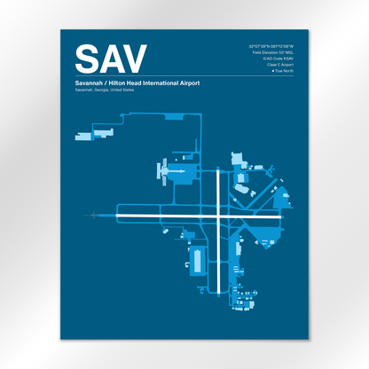 SAV Airport Diagram