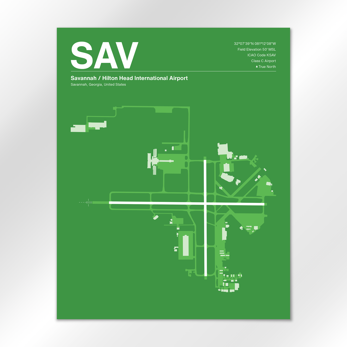 SAV Airport Diagram