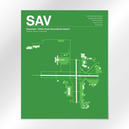 SAV Airport Diagram