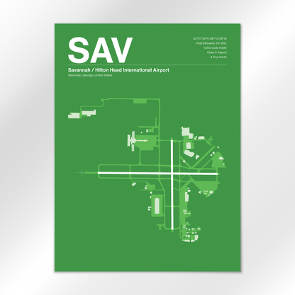 SAV Airport Diagram