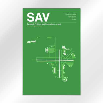 SAV Airport Diagram