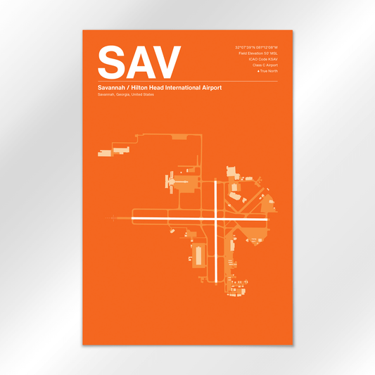 SAV | Savannah - Sunset Orange - 12×18" - No Frame