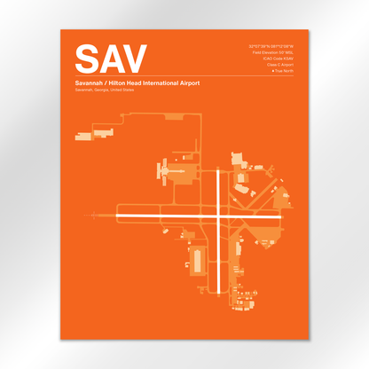 SAV Airport Diagram