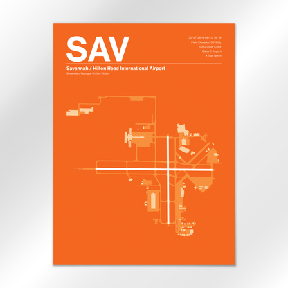 SAV Airport Diagram