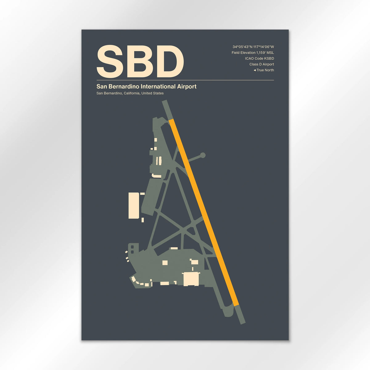 SBD Airport Diagram