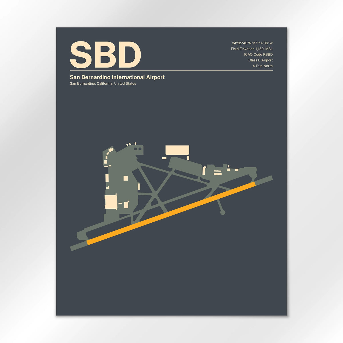 SBD Airport Diagram