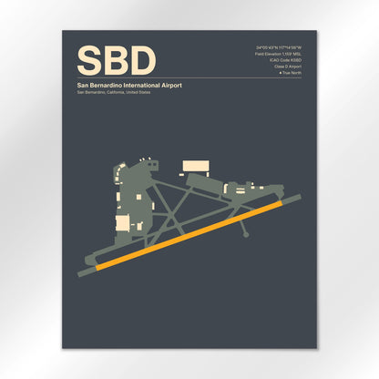 SBD Airport Diagram