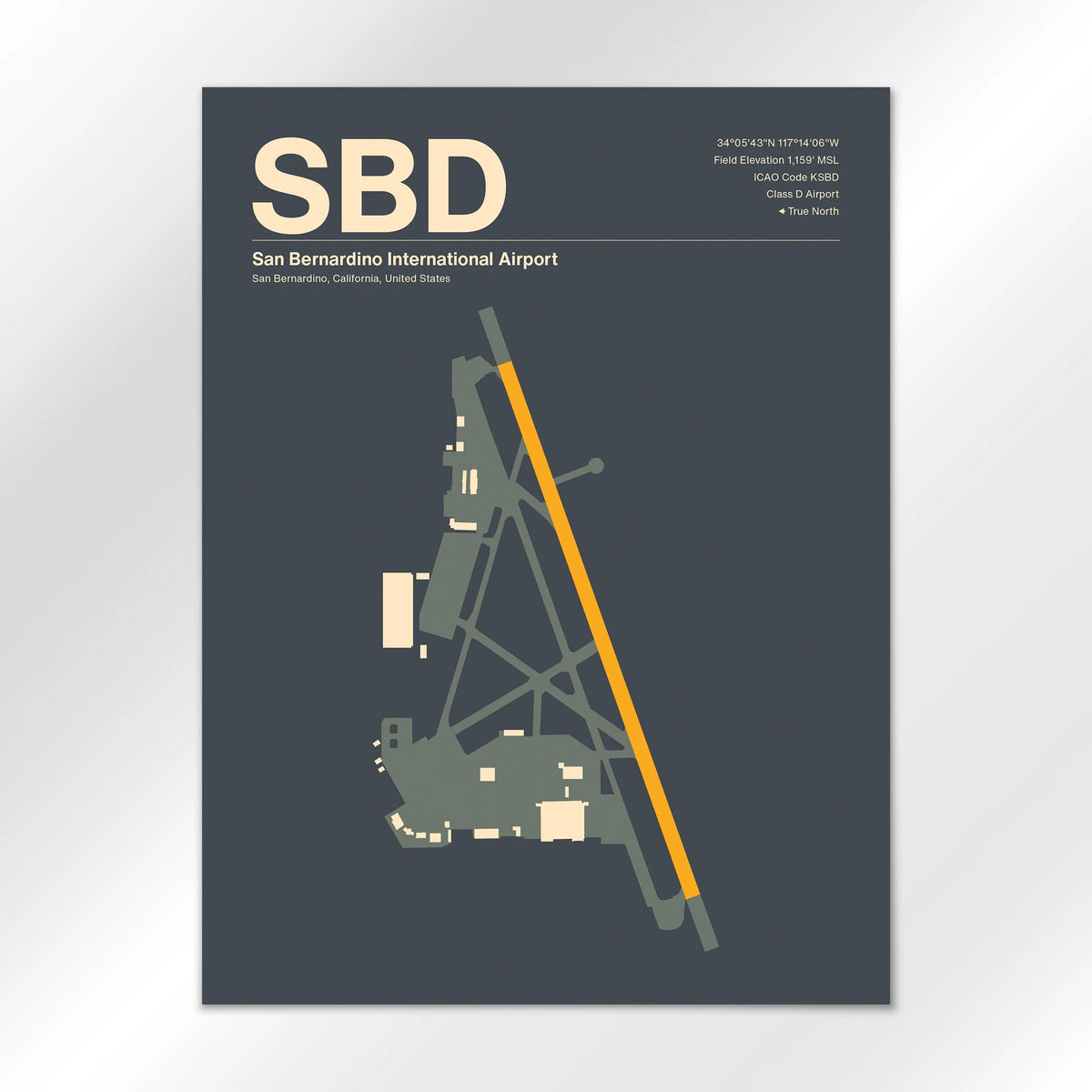 SBD Airport Diagram