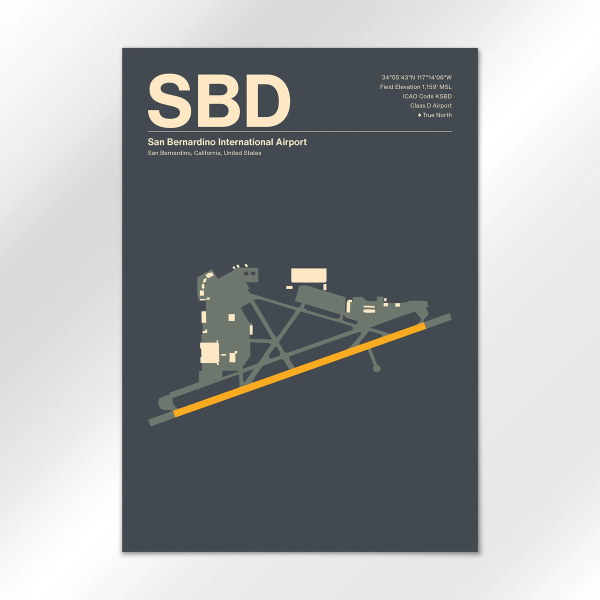 SBD Airport Diagram
