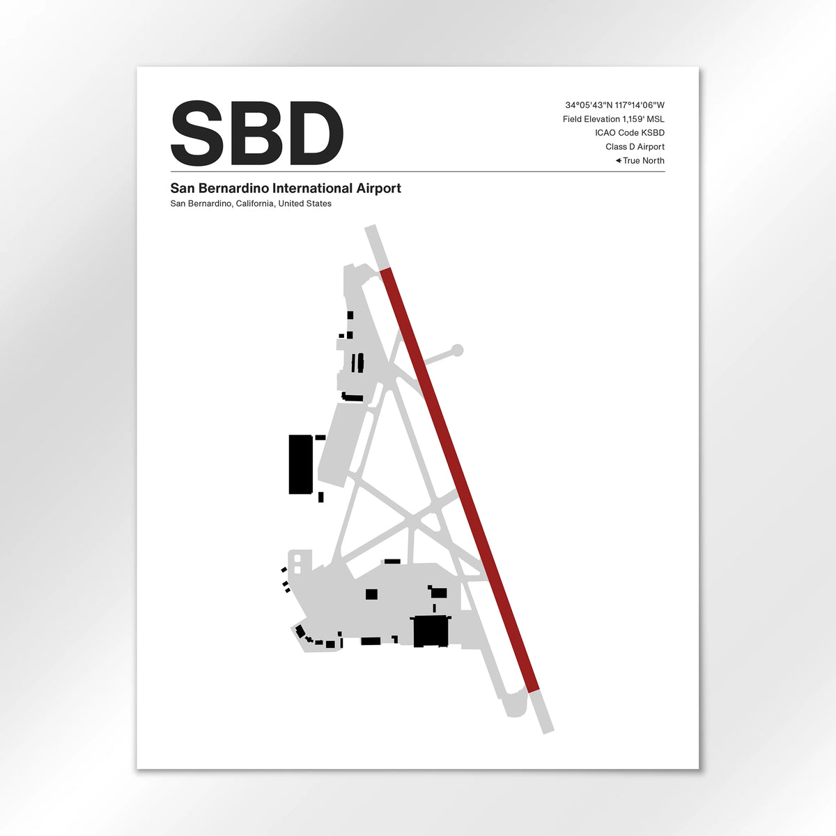 SBD Airport Diagram