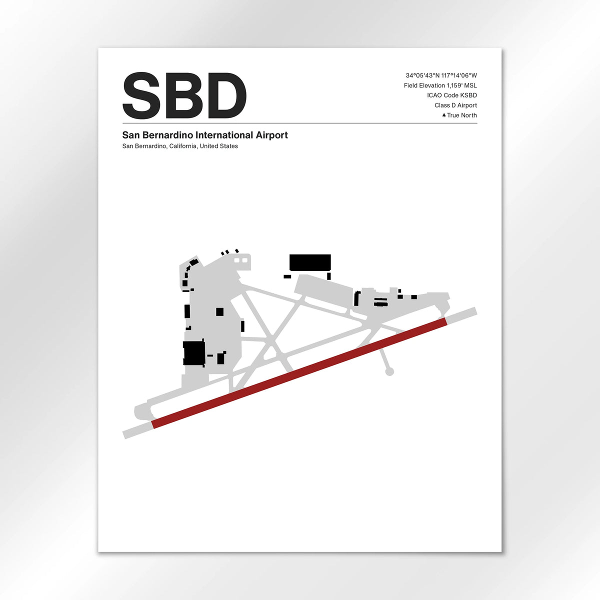 SBD Airport Diagram