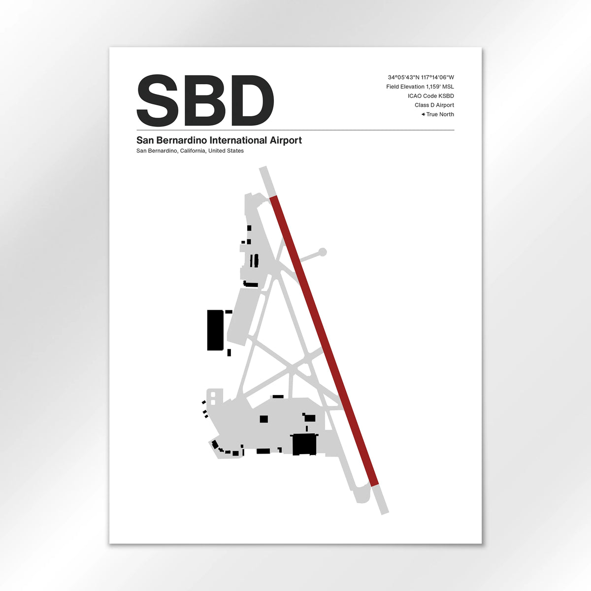 SBD Airport Diagram