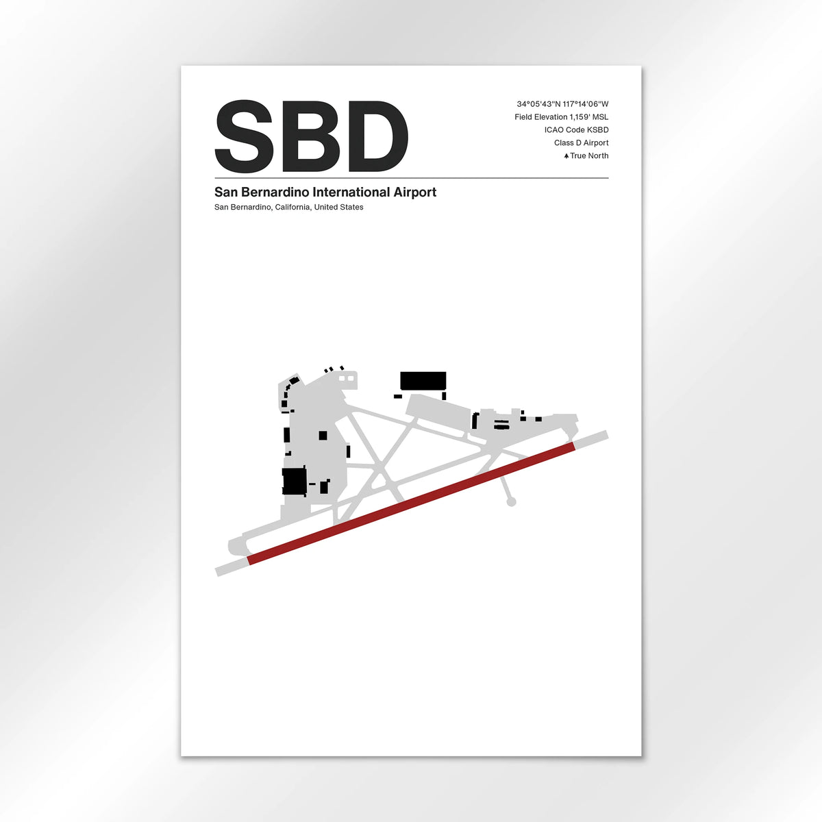 SBD Airport Diagram