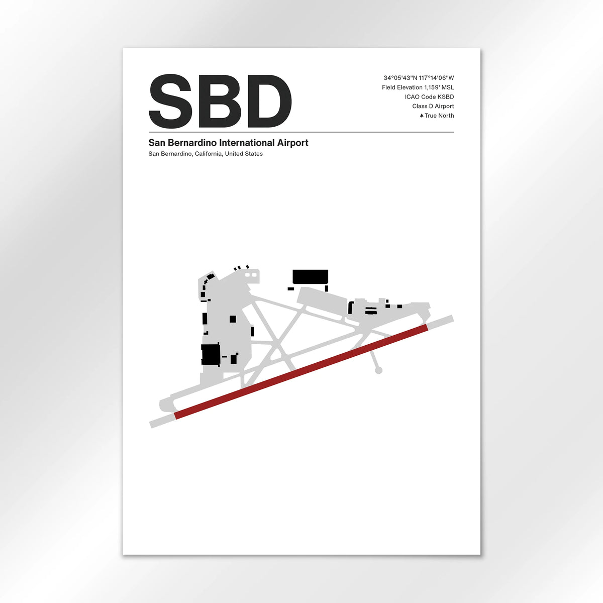SBD Airport Diagram