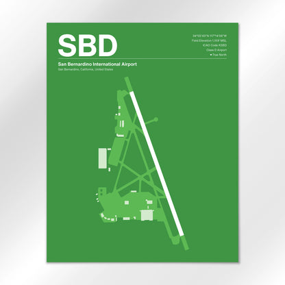 SBD Airport Diagram
