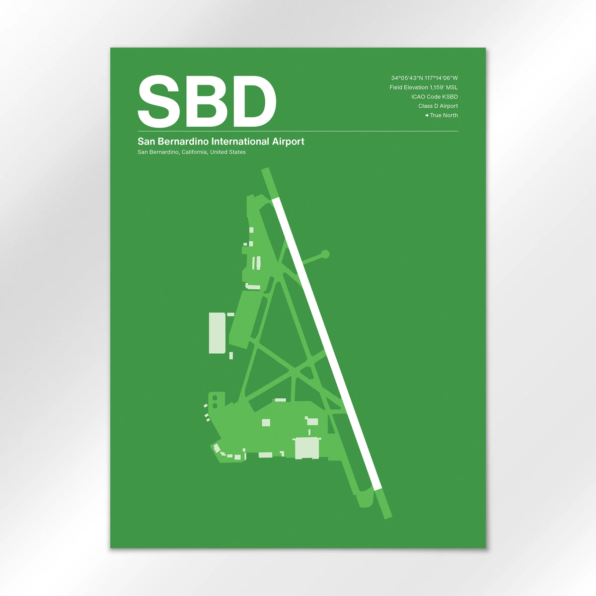 SBD Airport Diagram