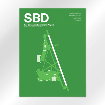 SBD Airport Diagram