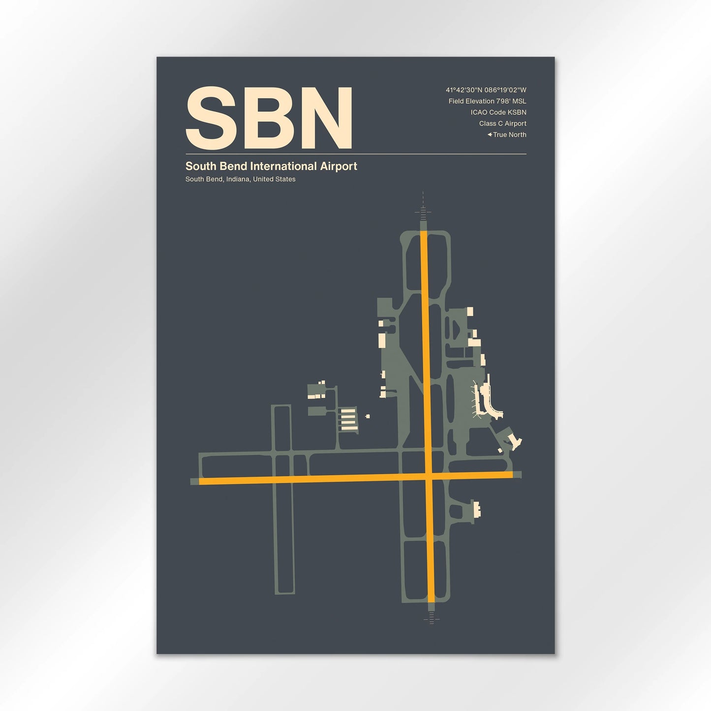 SBN Airport Diagram