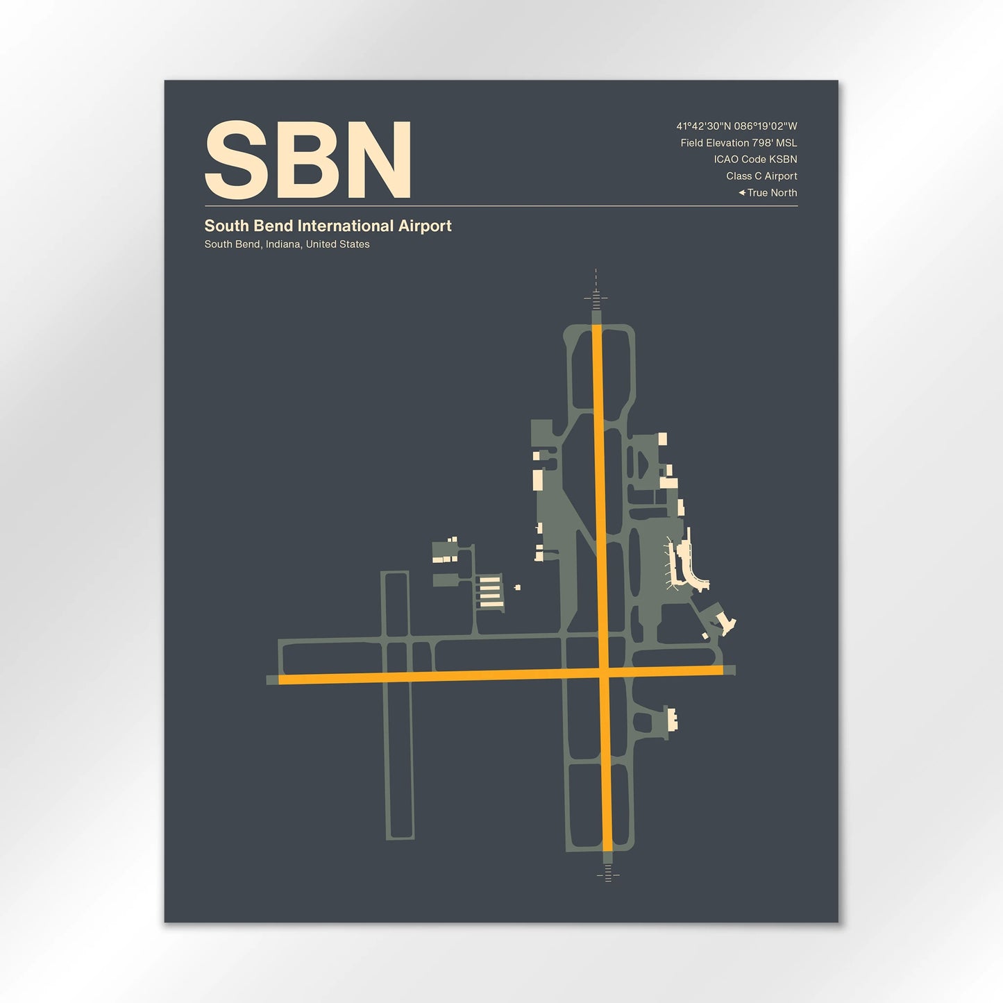 SBN Airport Diagram