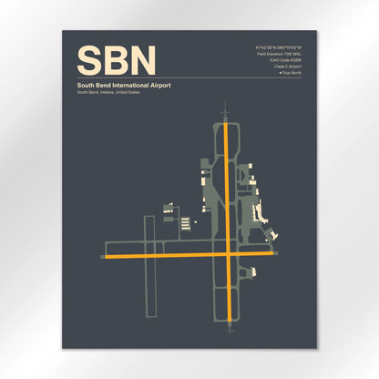 SBN Airport Diagram