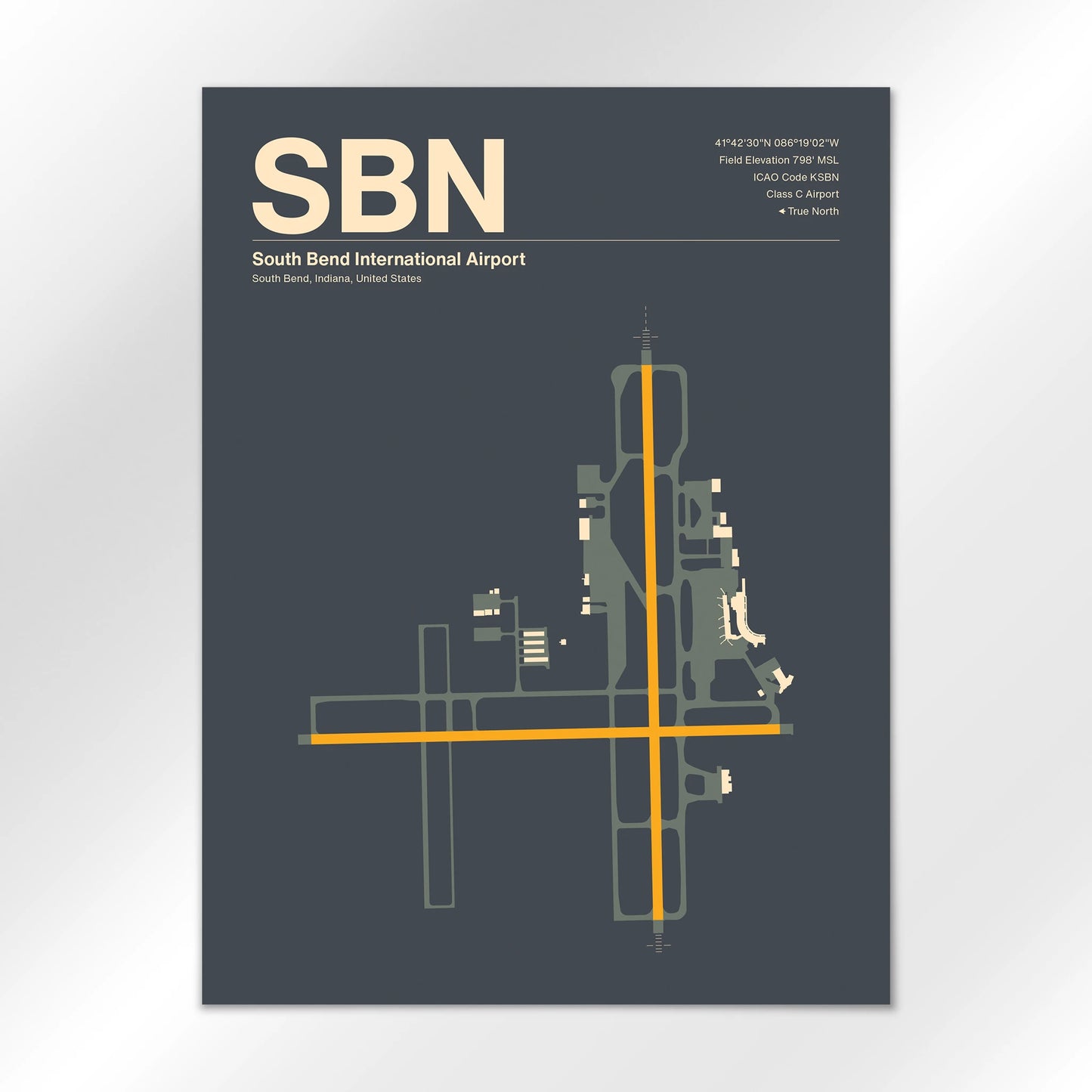 SBN Airport Diagram