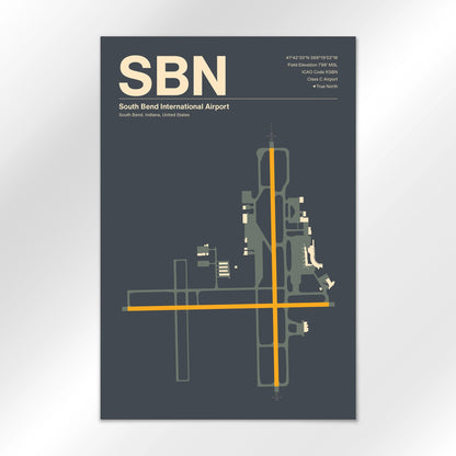 SBN Airport Diagram