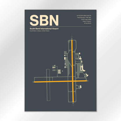 SBN Airport Diagram