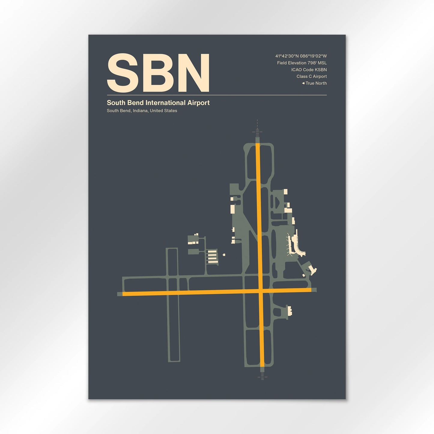 SBN Airport Diagram