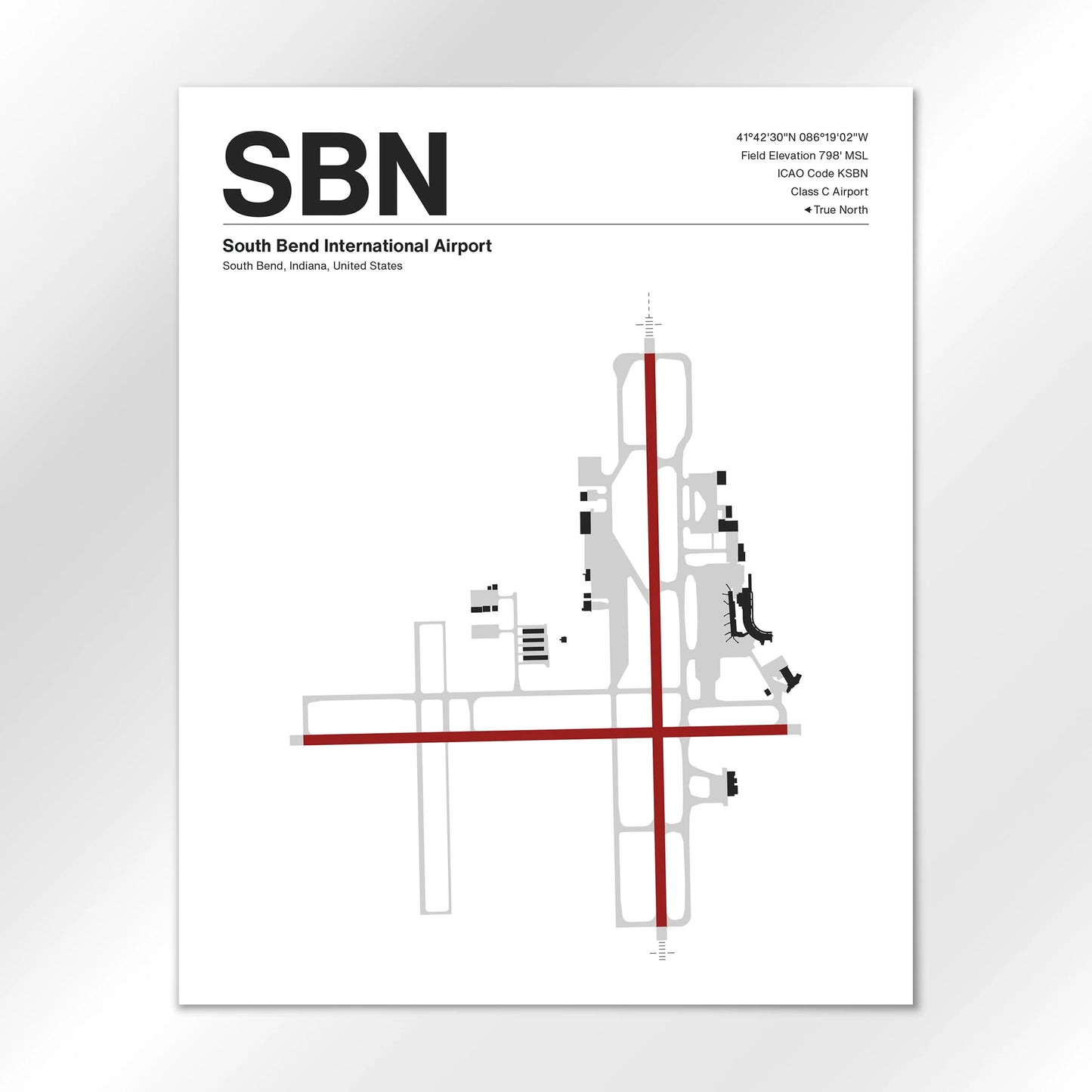 SBN Airport Diagram