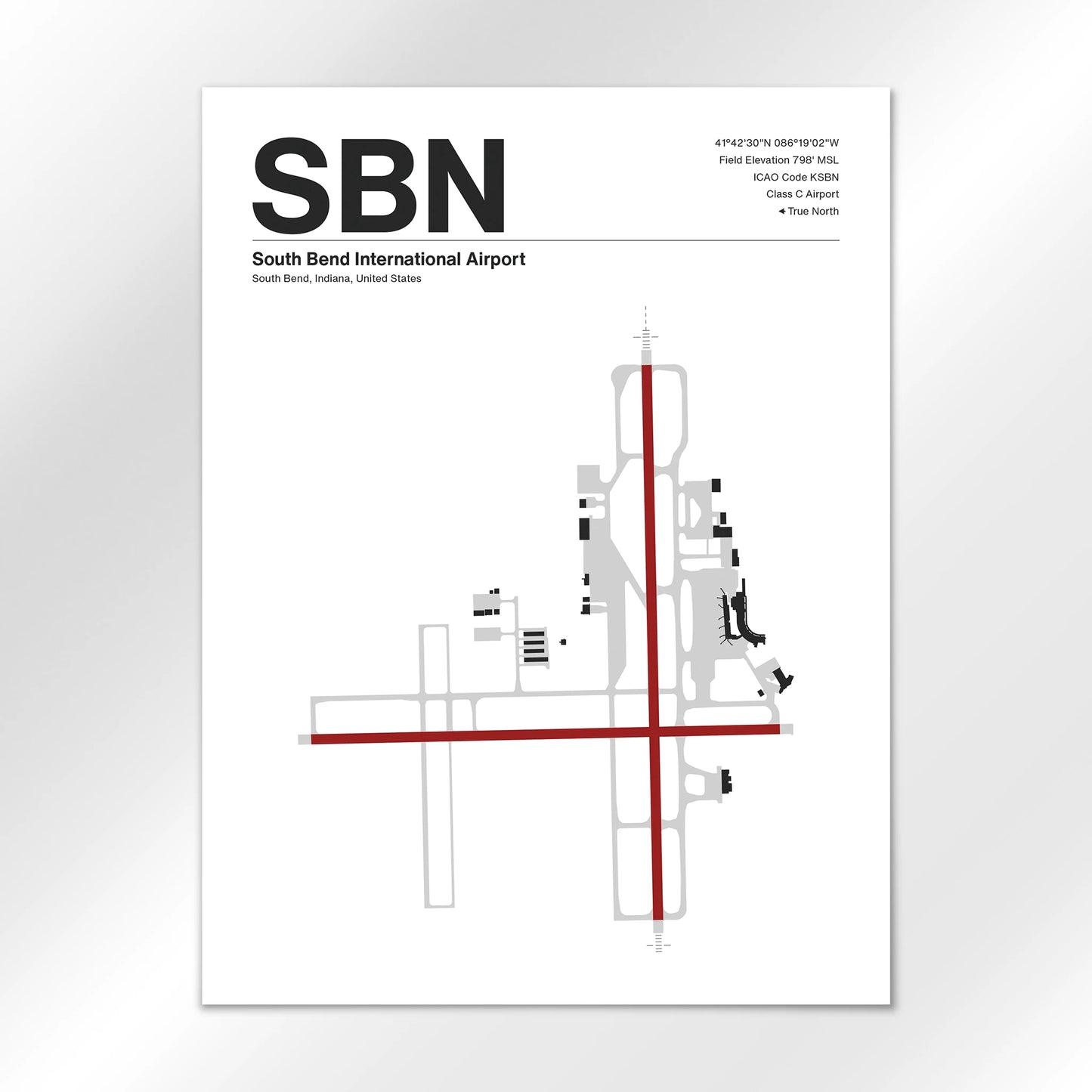 SBN Airport Diagram