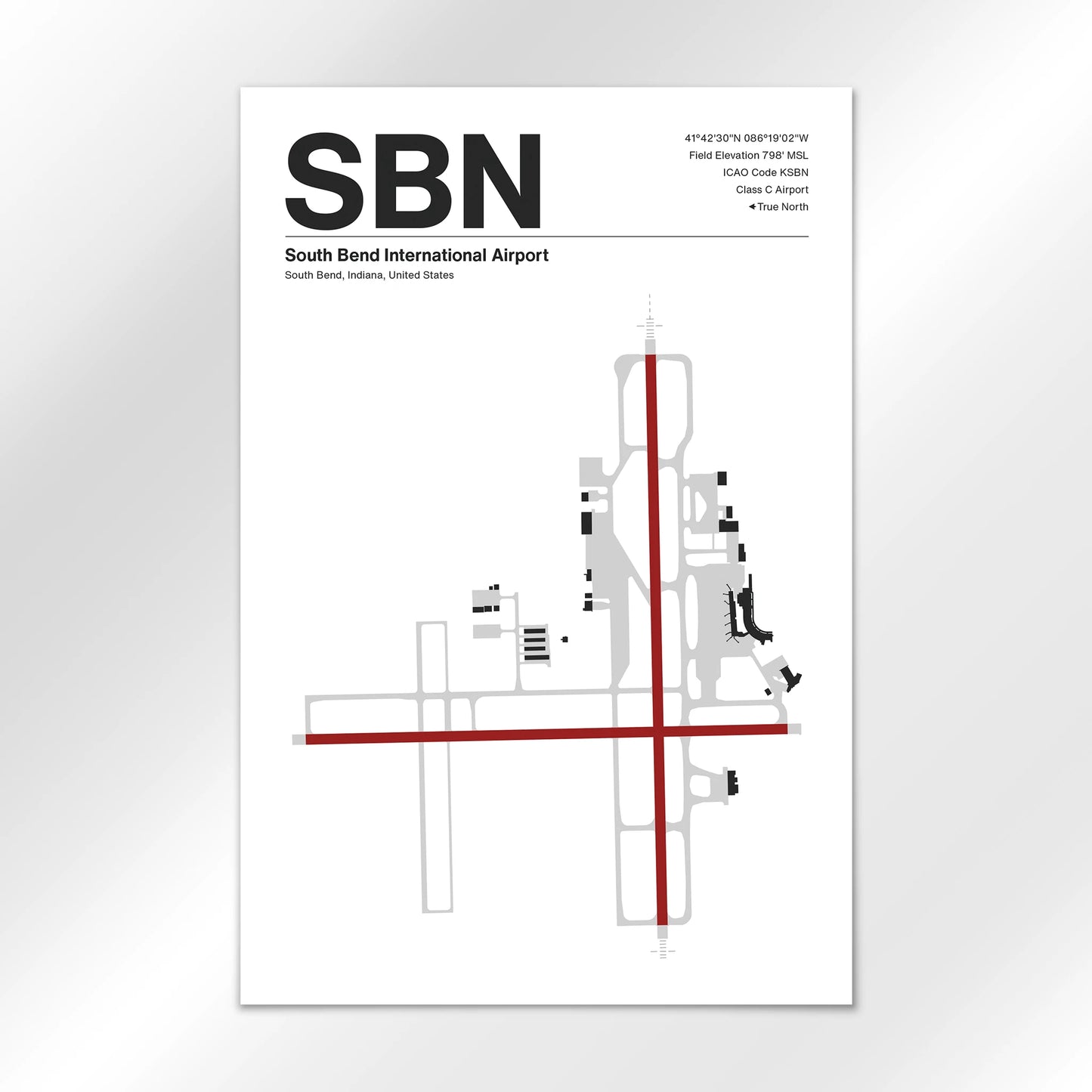 SBN Airport Diagram