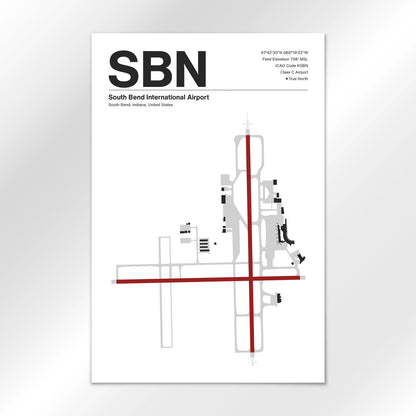 SBN Airport Diagram