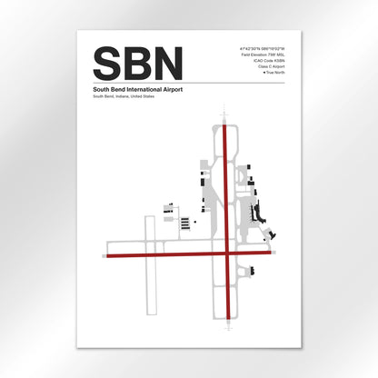 SBN Airport Diagram