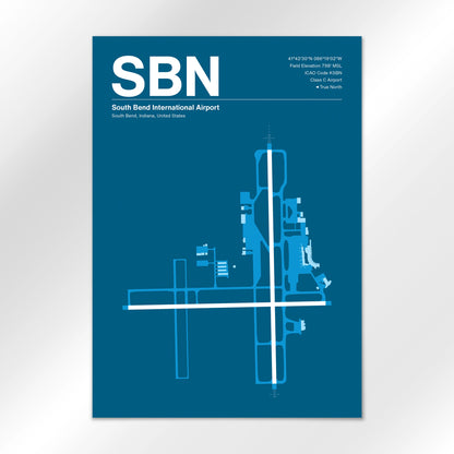 SBN Airport Diagram
