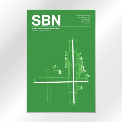 SBN Airport Diagram