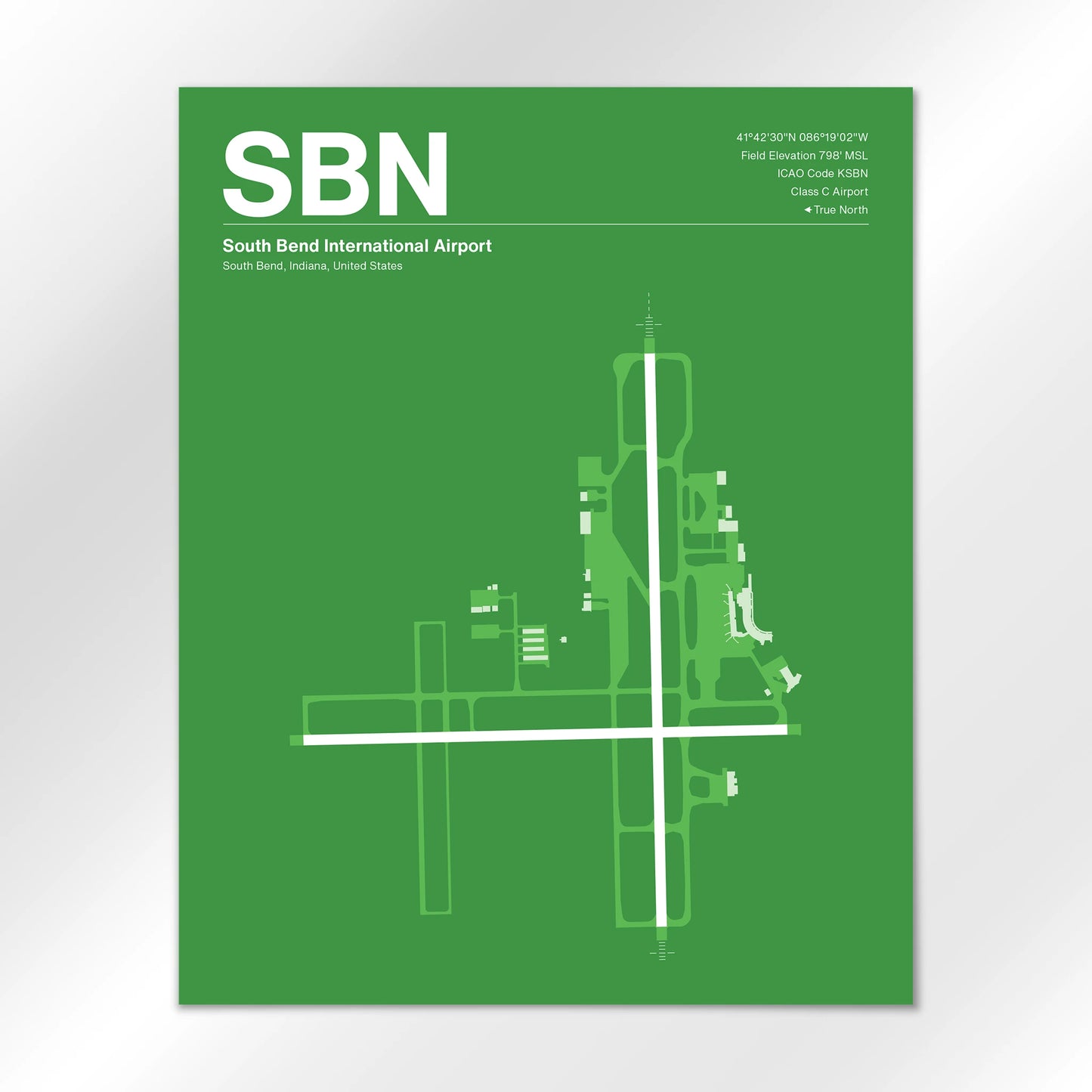 SBN Airport Diagram