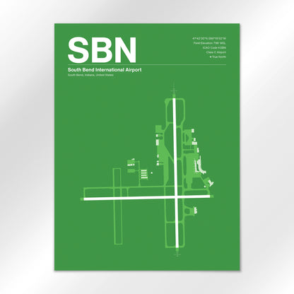 SBN Airport Diagram