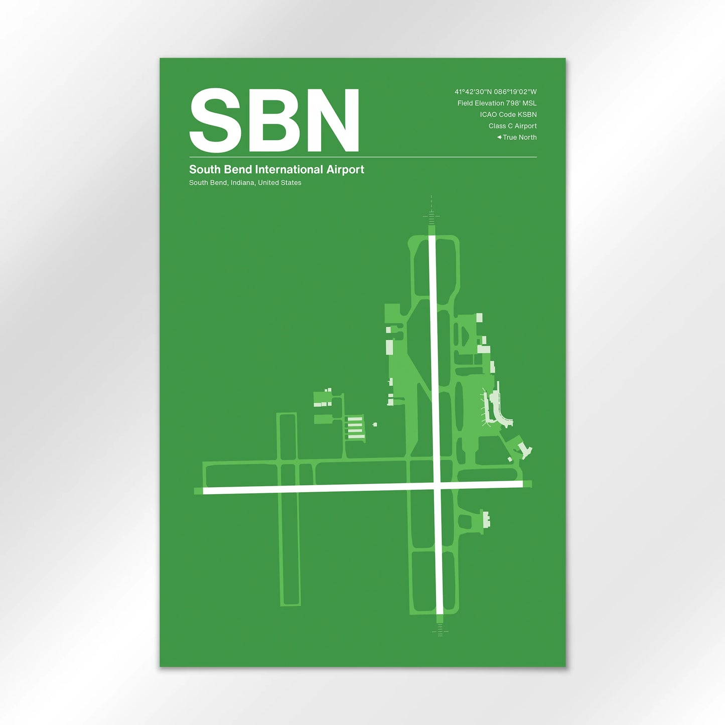 SBN Airport Diagram