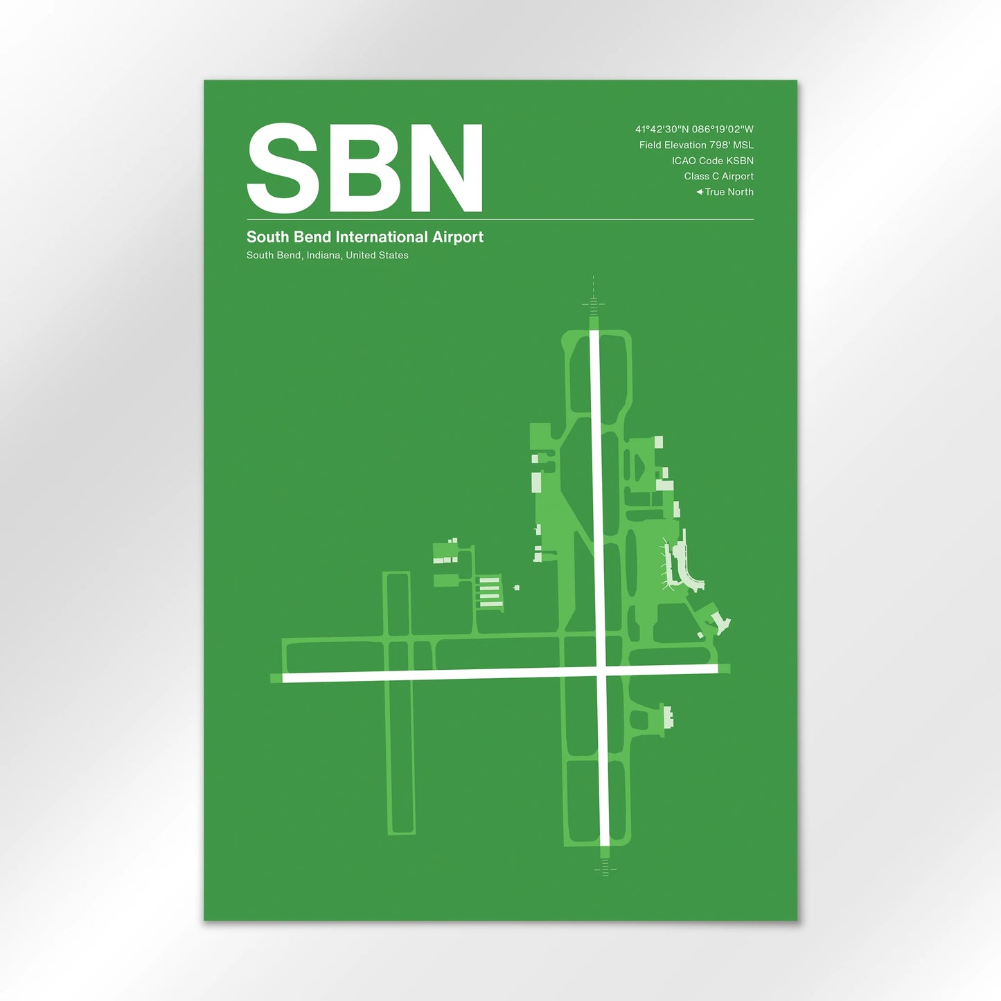 SBN Airport Diagram