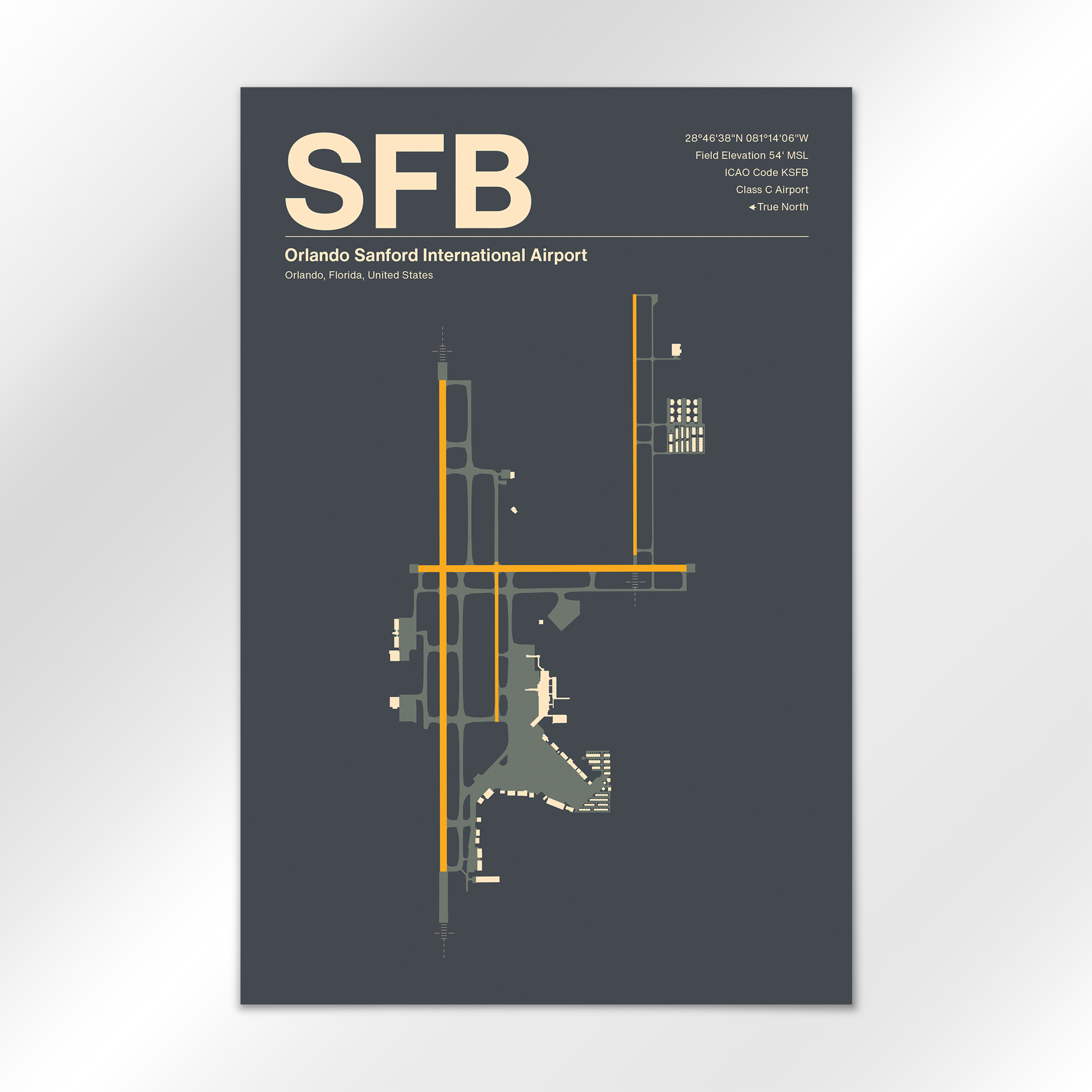 SFB Airport Diagram