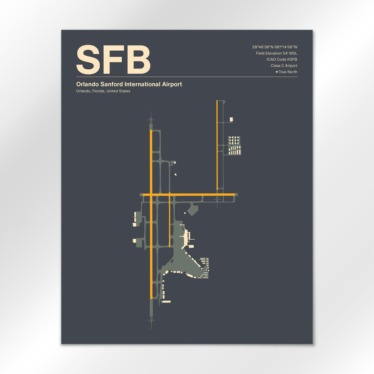 SFB Airport Diagram