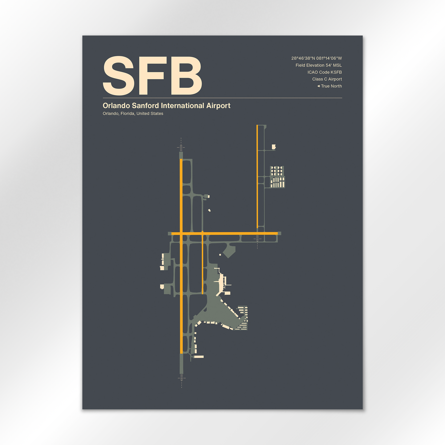 SFB Airport Diagram