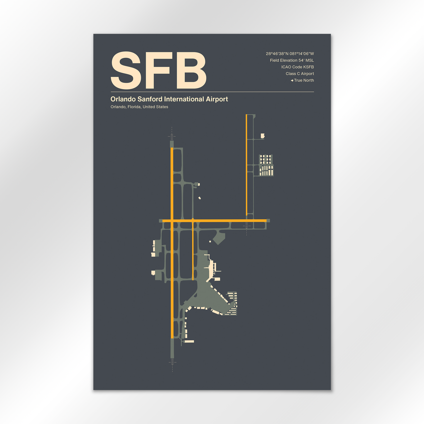 SFB Airport Diagram