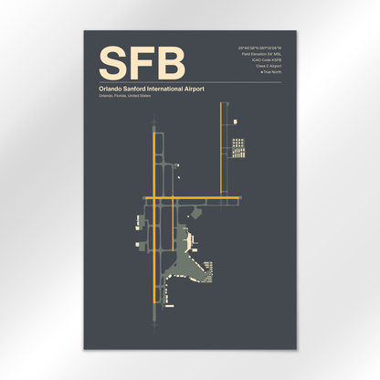 SFB Airport Diagram